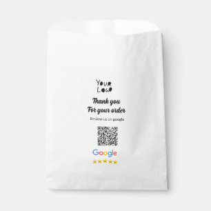 Sachets En Papier Code QR minimal simple ajouter un logo nom de code