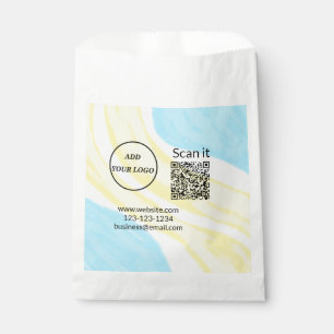 Sachets En Papier Code QR minimal simple ajouter un logo nom de code