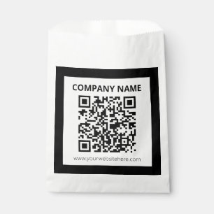 Sachets En Papier Code QR modifiable et conception simple personnali
