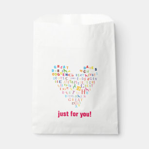 Sachets En Papier Coeur doux Great Dane