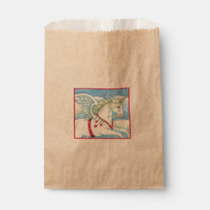 SACHETS EN PAPIER COEURS DE VOL UNICORN BLANC, IMAGINAIRE PEGASUS