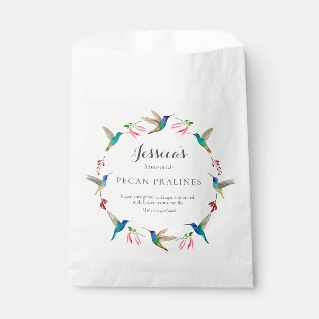 Sachets En Papier Colibri  (Devant)
