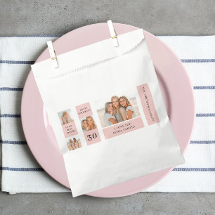 Sachets En Papier Collage photos amies   Joyeux cadeau d'anniversair