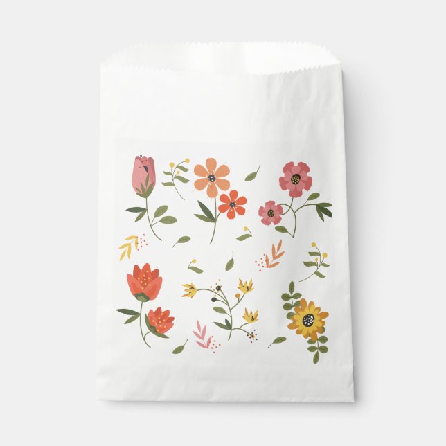 Sachets En Papier collection de fleurs  (Devant)