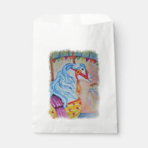 SACHETS EN PAPIER COLORÉ CAROUSEL MERCI CHEVAL