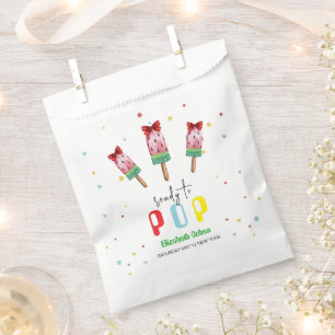 Sachets En Papier Coloré Prêt À Pop Baby shower Crème Glace