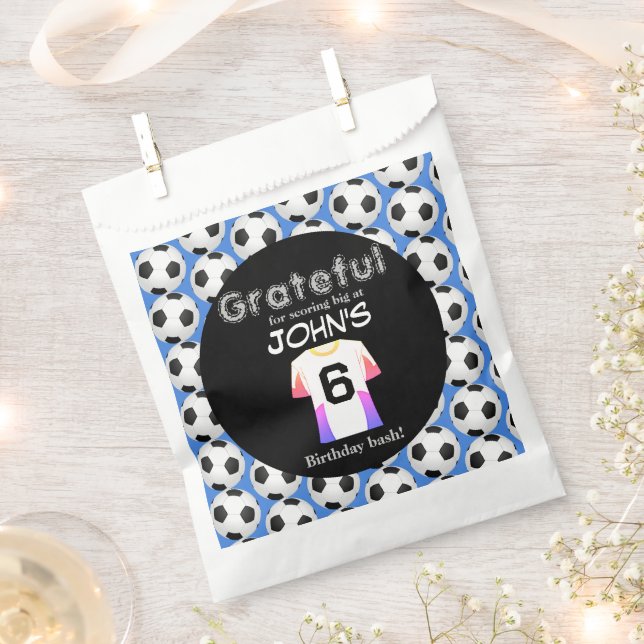 Sachets En Papier Commencez la fête du 6e anniversaire (Coupé)