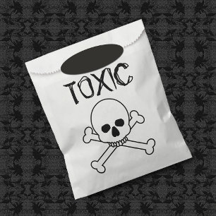Sachets En Papier Conception Toxique Du Crâne Et Des Crossbones