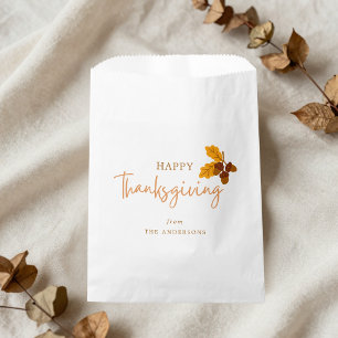 Sachets En Papier Cônes de pin d'automne Joyeux Thanksgiving