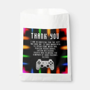 Sachets En Papier Contrôleur de partie de jeu vidéo Neon Jeu Anniver