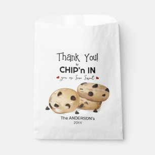 Sachets En Papier Cookies aux pépites de chocolat Cadeau de remercie