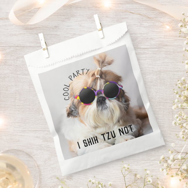 Sachets En Papier Cool Shih Tzu Pas amusant la fête des Lunettes de  (Coupé)