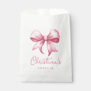 Sachets En Papier Coquette Bow rose Sweet 16