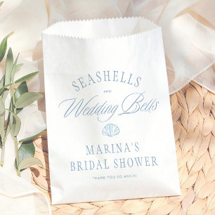 Sachets En Papier Coquillages & Cloches de Mariage Réception de Mari