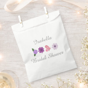 Sachets En Papier Cosmos Floral Personnalisé pour Enterrement de Vie