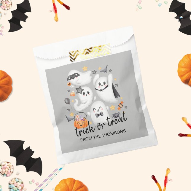 Sachets En Papier Costume mignon Éffrayant Fantôme Citrouille Hallow (Créateur téléchargé)