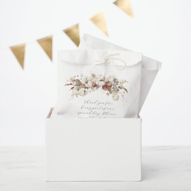Sachets En Papier coton design cadeau sac mariage merci (Fête)