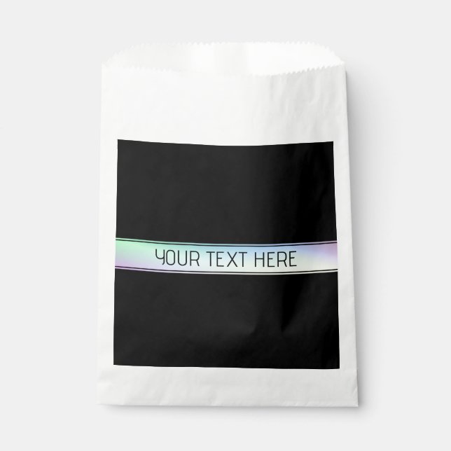 Sachets En Papier Couleur Moderne Dégradé & Texte Modifiable (Devant)