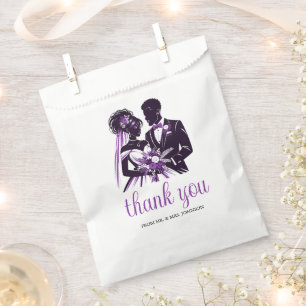 Sachets En Papier Couple pourpre