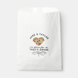 Sachets En Papier Couples Love Pizza Ajouter des noms