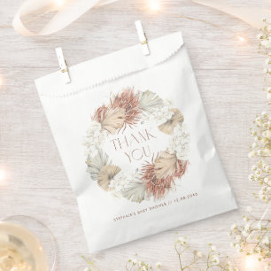 Sachets En Papier Couronne de showering pour bébé aux orchidées bohè