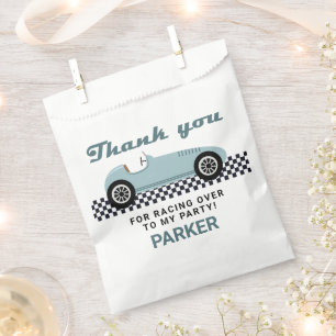 Sachets En Papier Course automobile Blue Race Course Anniversaire