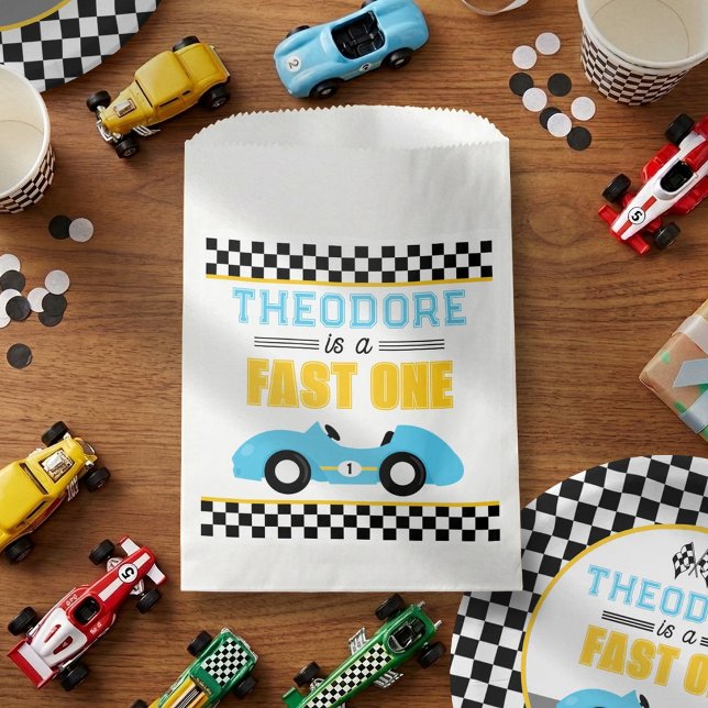Sachets En Papier Course Rapide d'une Voiture pour la 1ère Fête d'An (Créateur téléchargé)