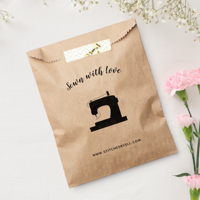 Sachets En Papier Cousu avec amour Coudre Machine Artisanat (Scellé)