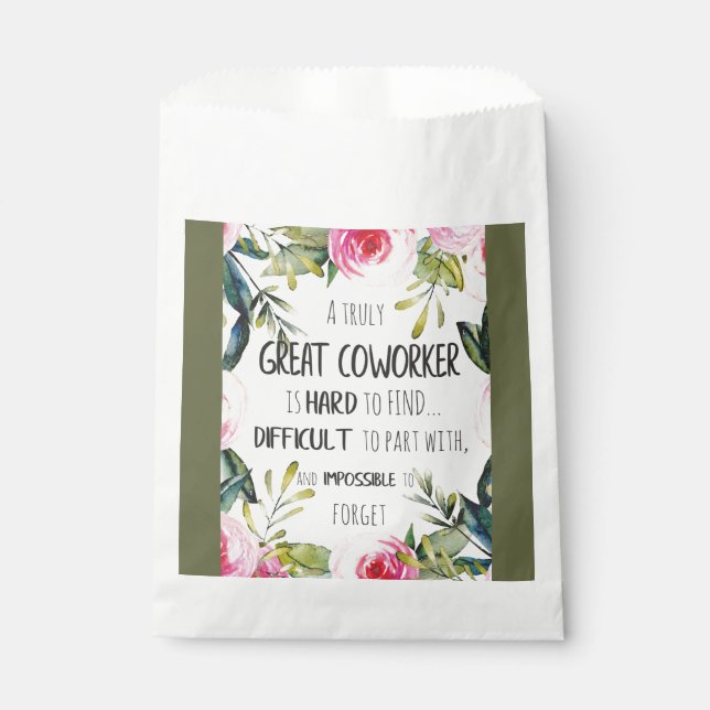 Sachets En Papier Coworker personnalisé Anniversaire Joyeux Noël (Devant)