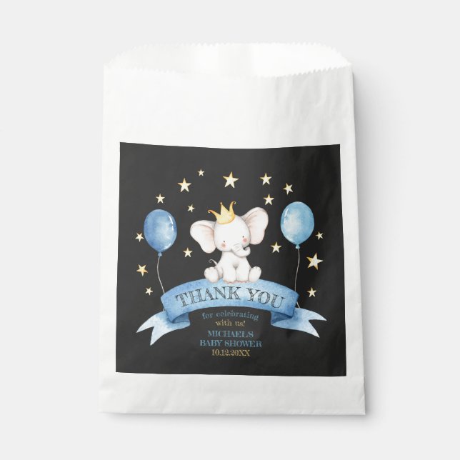 Sachets En Papier craie éléphant ÉTOILES BALLOONS (Devant)