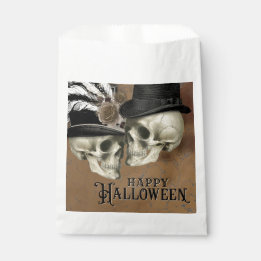 Sachets En Papier Crânes gothiques en Halloween Vintage Casquette