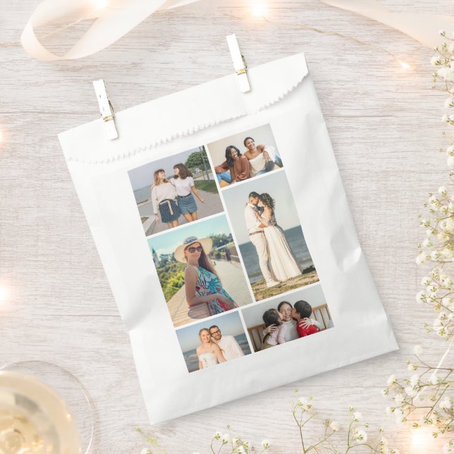 Sachets En Papier Create Your Own 6 Photo Collage (Coupé)