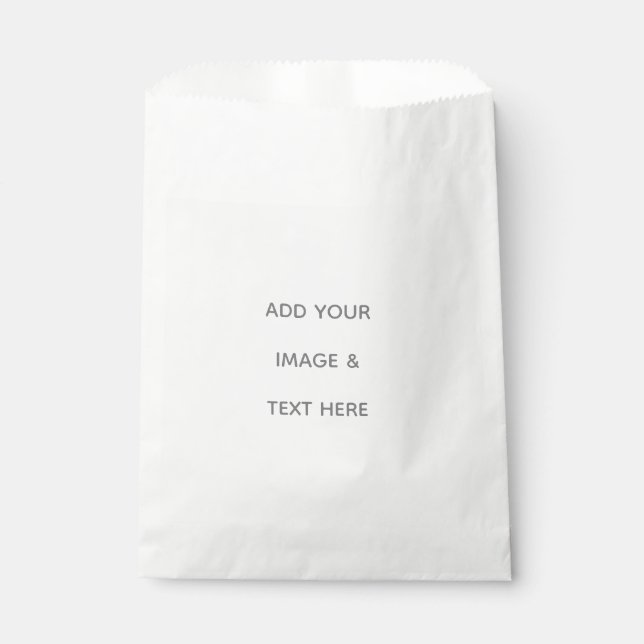 Sachets En Papier Créez votre propre blanc  (Devant)