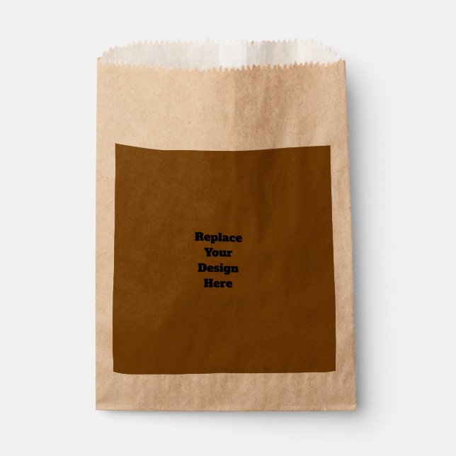Sachets En Papier Créez Votre Propre Brun (Devant)