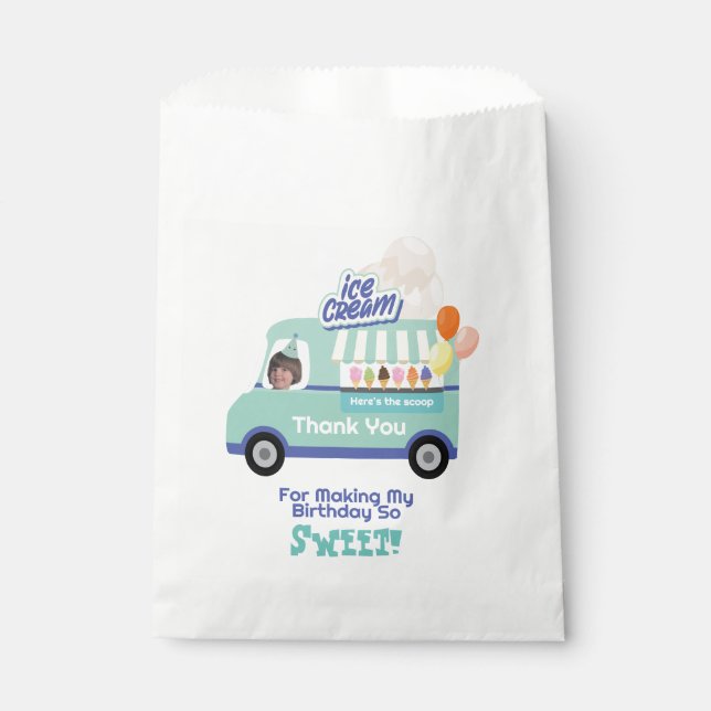 Sachets En Papier Crème glacée Vous hurlez Anniversaire (Devant)