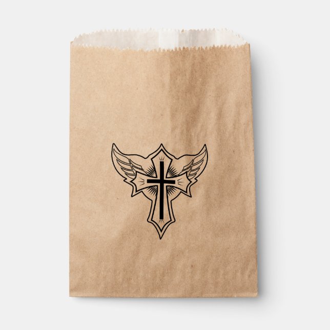Sachets En Papier Croix chrétienne (Devant)