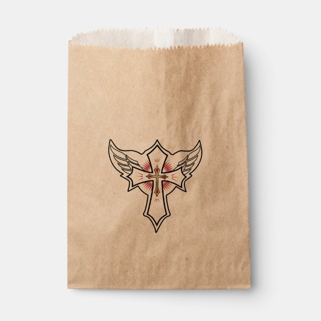 Sachets En Papier Croix chrétienne (Devant)