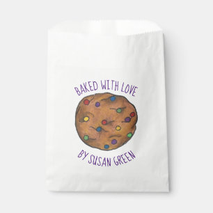 Sachets En Papier Cuit avec amour Fabriqué maison Chip arc en ciel C