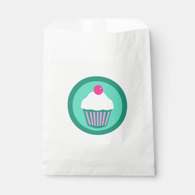 Sachets En Papier Cupcakes - Sac (Devant)