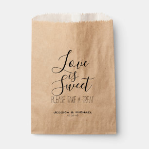 Sachets En Papier Custom Love est sucré mariage bonbons buffet de fa
