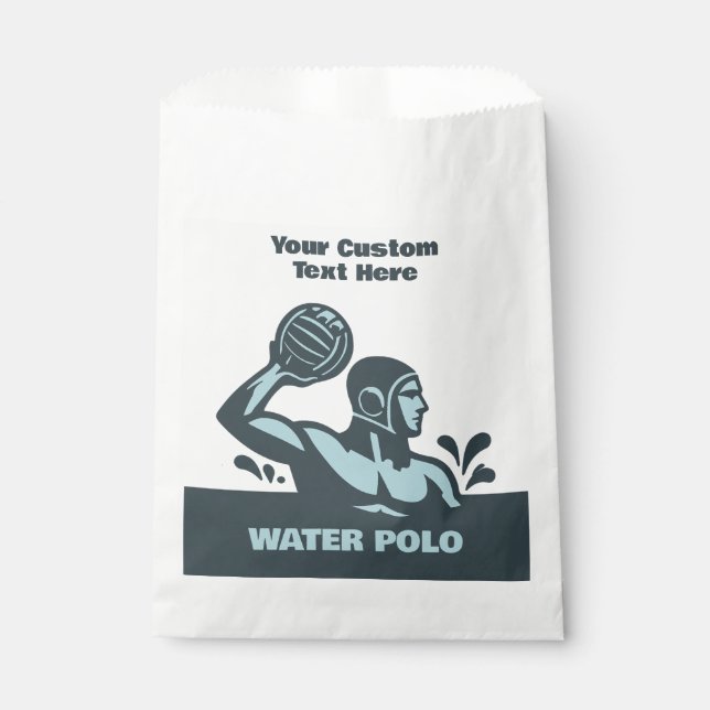 Sachets En Papier Custom Text Water Polo (Devant)