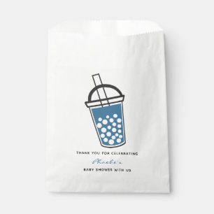 Sachets En Papier Cute Boba Baby shower de thé Merci personnalisé