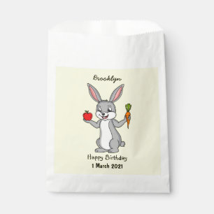 Sachets En Papier Cute bunny rabbit with vegetables