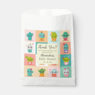 Sachets En Papier Cute Cactus Kawaii Baby shower Merci
