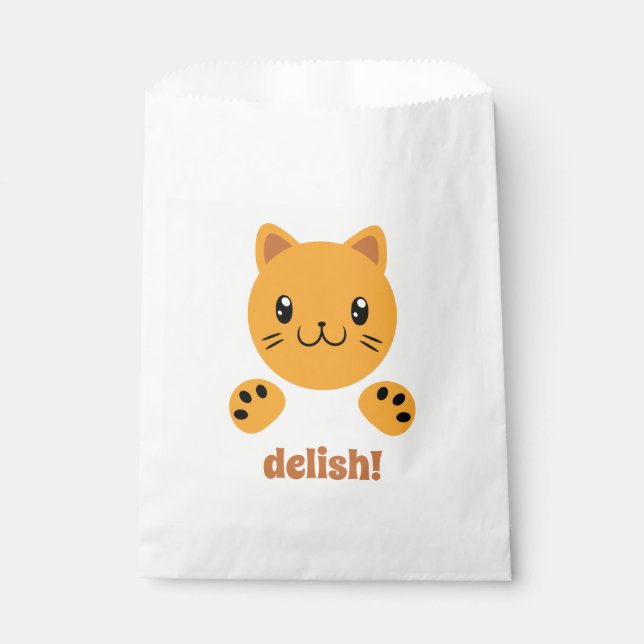 Sachets En Papier Cute chat (Devant)