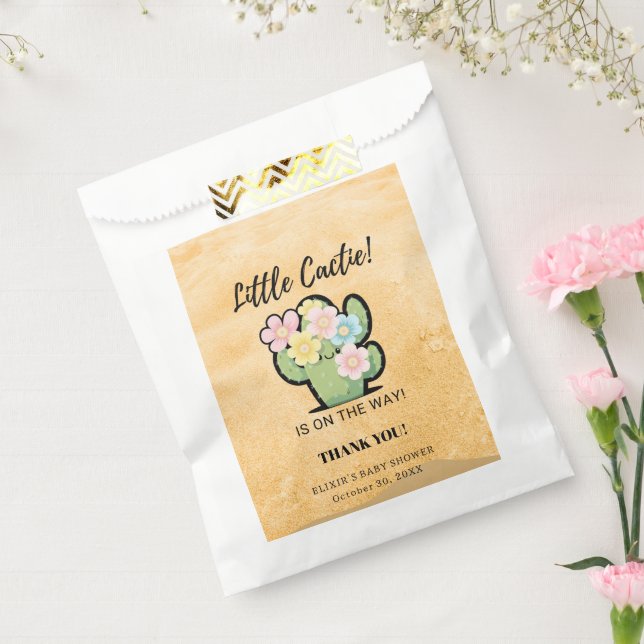 Sachets En Papier Cute Floral Little Cuctie Kawaii Baby shower (Scellé)