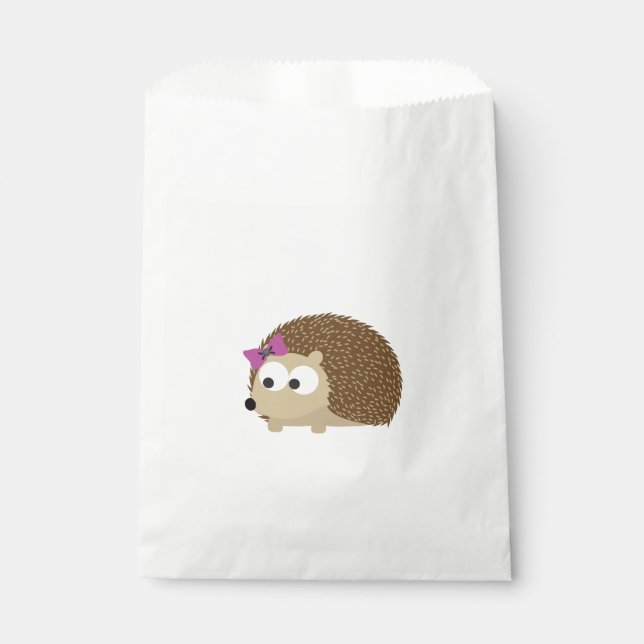 Sachets En Papier Cute Girl Hedgehog (Devant)