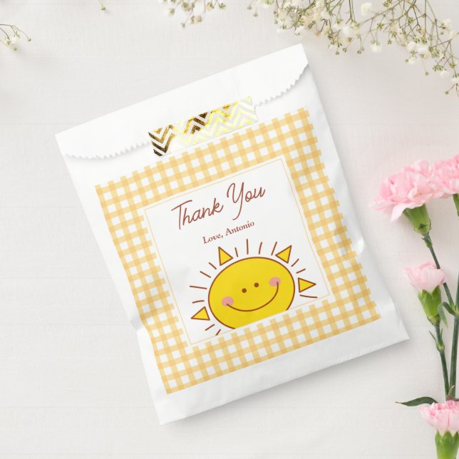 Sachets En Papier Cute Happy Petit Merci Anniversaire de enfant (Scellé)
