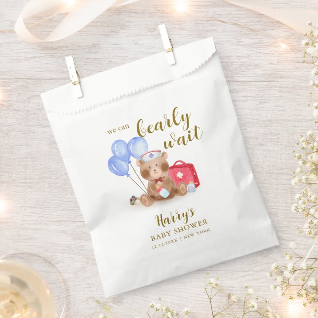 Sachets En Papier Cute infirmière docteur Teddy Bear Baby shower de  (Coupé)