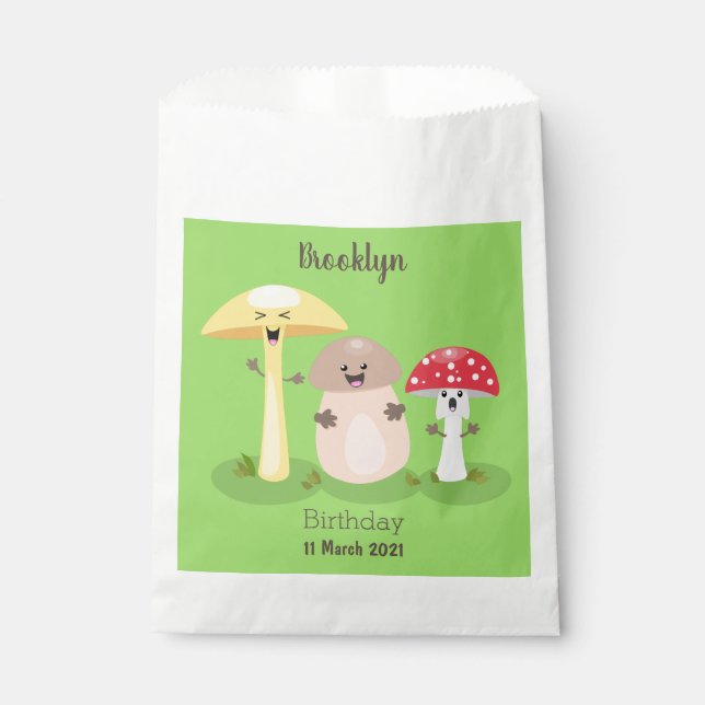 Sachets En Papier Cute kawaii champignon champignon toadstool (Devant)